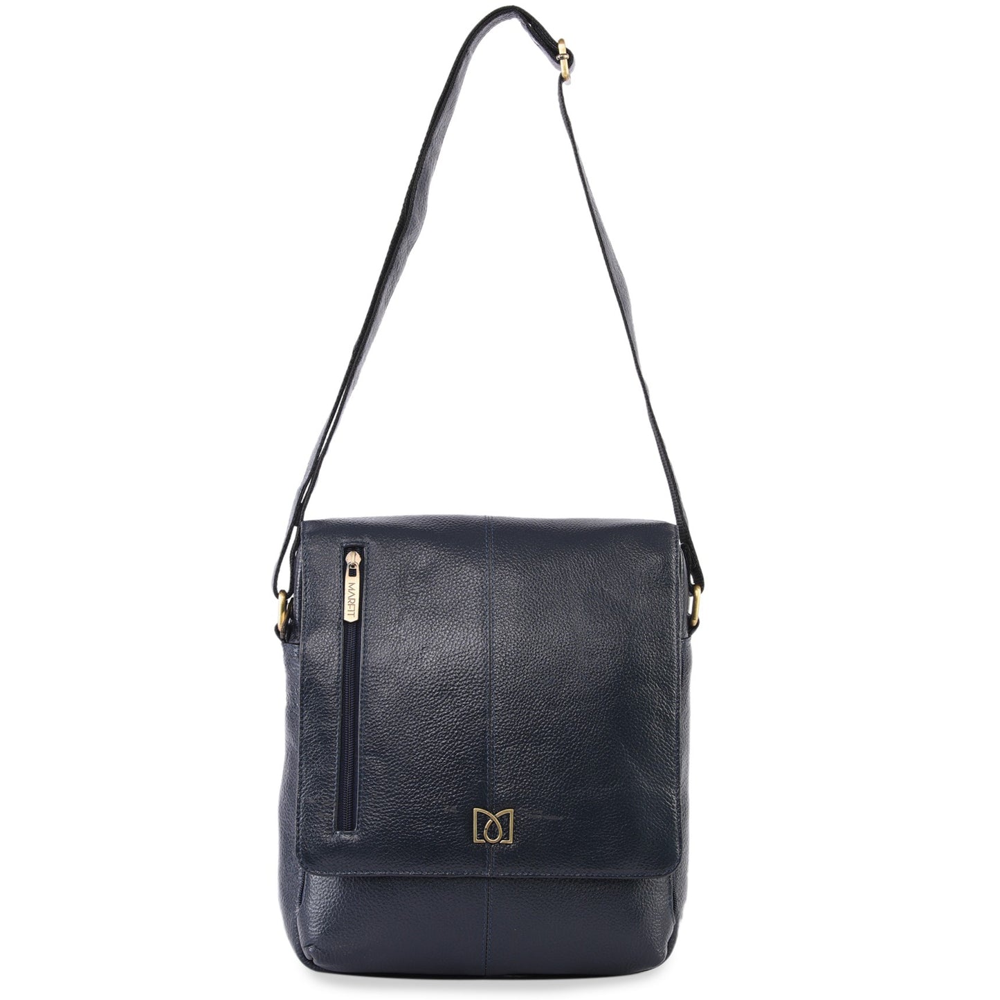 MARFIT Genuine Leather Sling Bag for Men & Women – Blue | Premium Leather Crossbody Bag | SB1893001BLUE