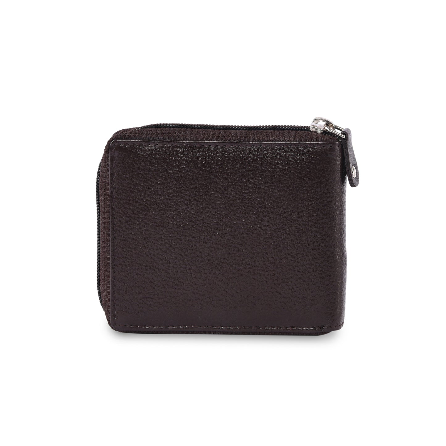 MARFIT Brown Genuine Leather Bifold Wallet for Men with Zipper Closure & Coin Pocket