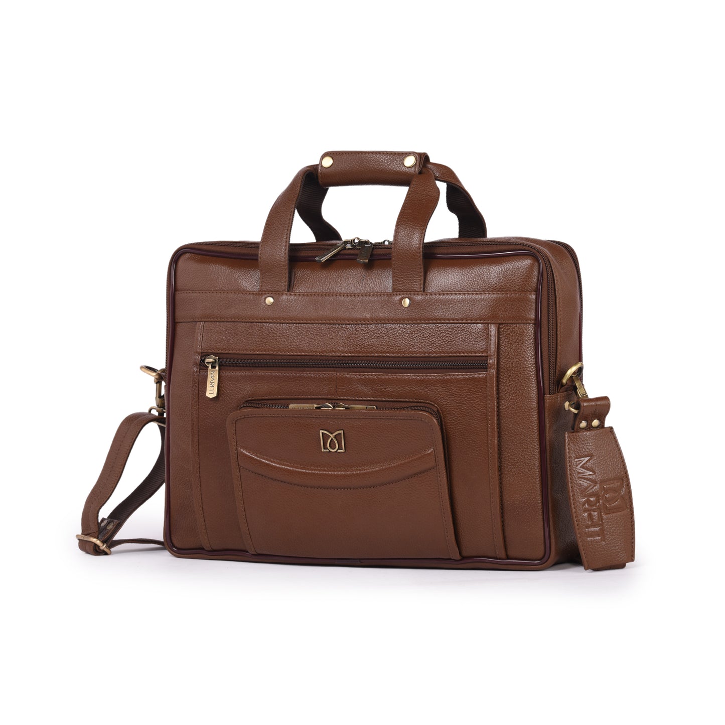 MARFIT Leather Laptop Messenger Bag for Men MB2155019