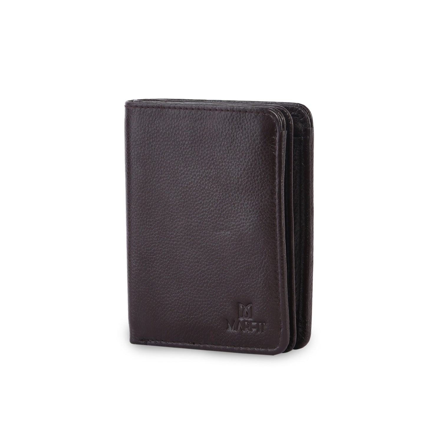MARFIT Brown Genuine Leather Notecase Wallet for Men – Slim Leather Wallet with Multiple Card Slots
