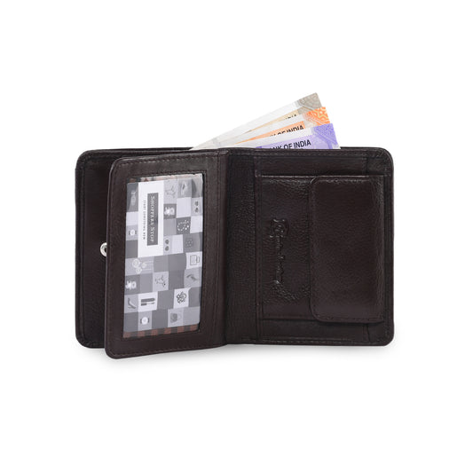 MARFIT Brown Genuine Leather Notecase Wallet for Men – Slim Leather Wallet with Multiple Card Slots