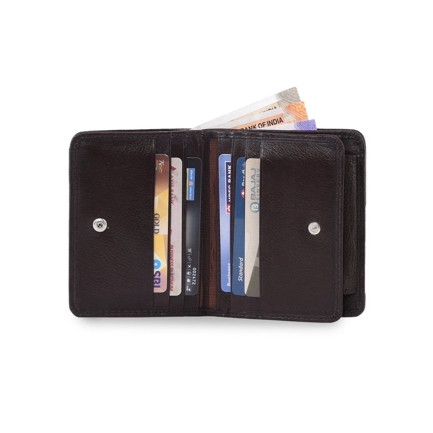 MARFIT Brown Genuine Leather Notecase Wallet for Men – Slim Leather Wallet with Multiple Card Slots