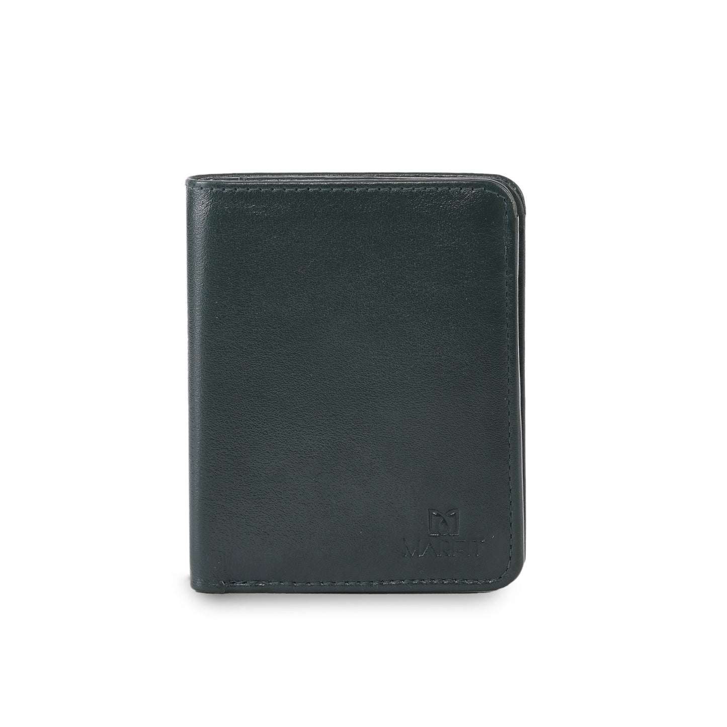 MARFIT Green Genuine Leather Notecase Wallet for Men – Slim Leather Wallet with Multiple Card Slots