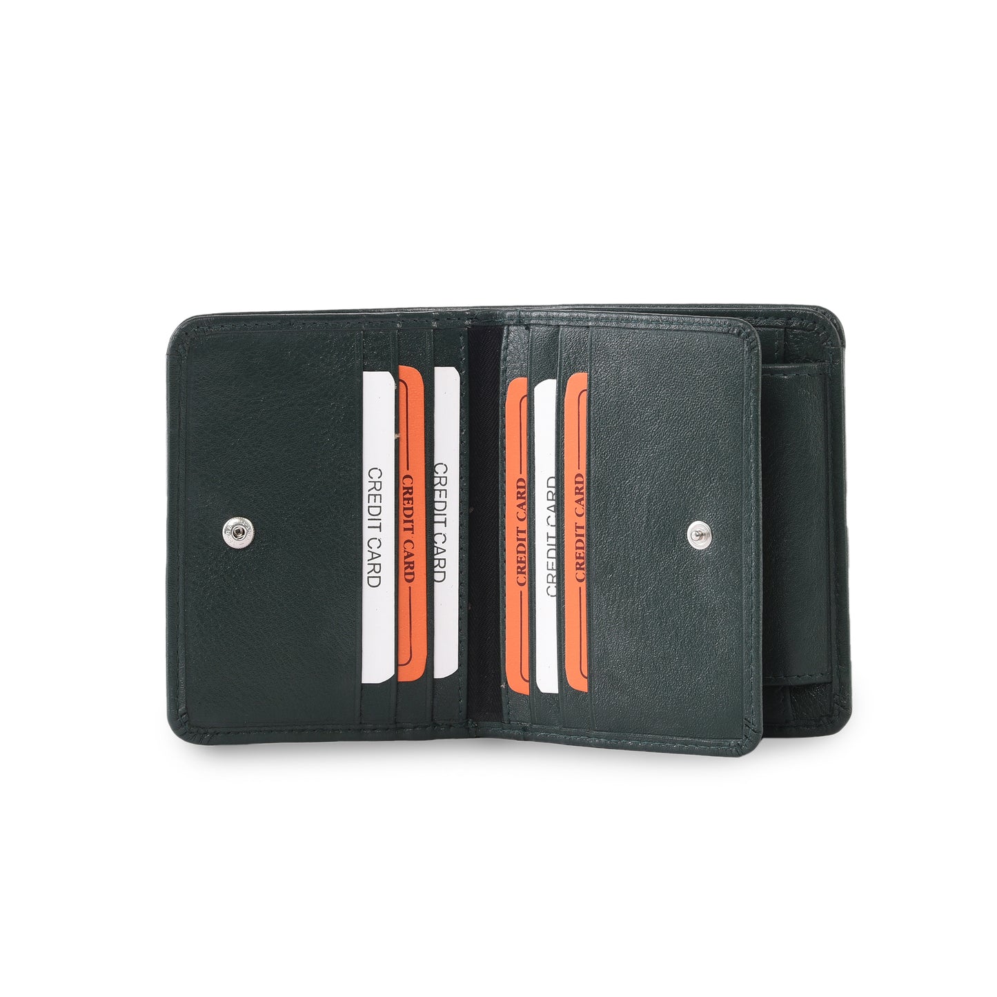 MARFIT Green Genuine Leather Notecase Wallet for Men – Slim Leather Wallet with Multiple Card Slots