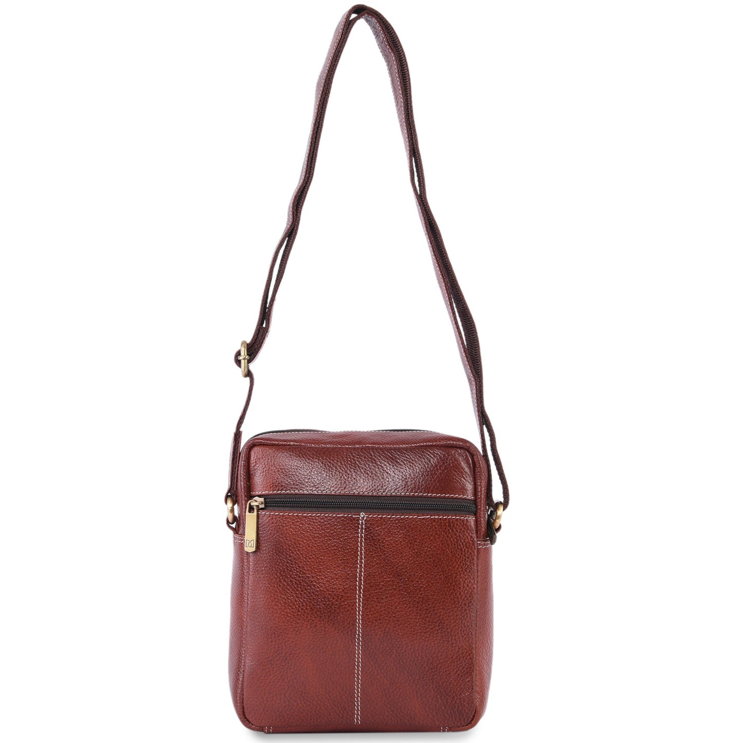 MARFIT Genuine Leather Crossbody Sling Bag for Men | Premium Leather Everyday Travel Bag | Brown