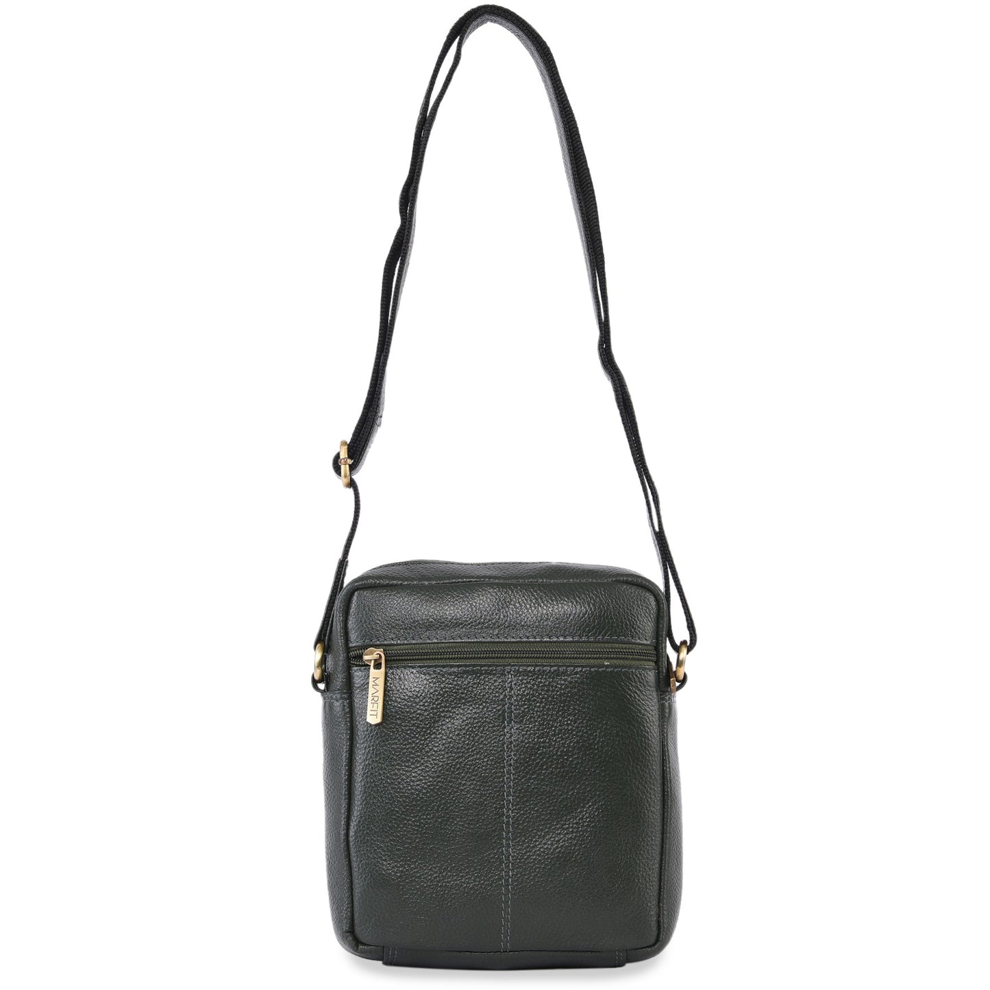 MARFIT Genuine Leather Crossbody Sling Bag for Men | Premium Leather Everyday Travel Bag | Green
