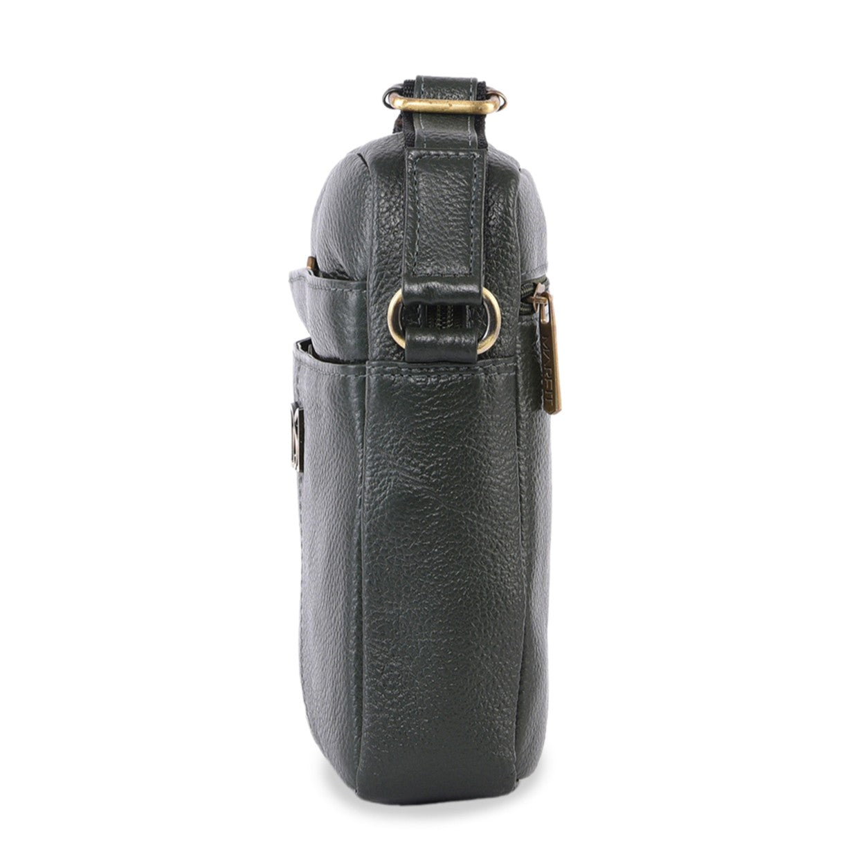MARFIT Genuine Leather Crossbody Sling Bag for Men | Premium Leather Everyday Travel Bag | Green