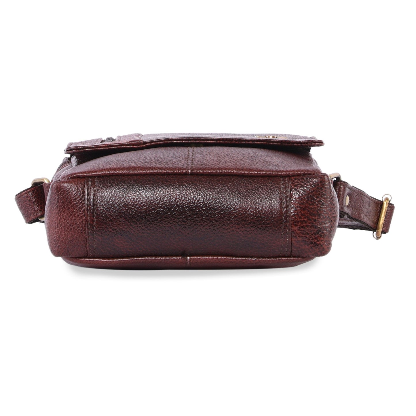 MARFIT Genuine Brown Leather Crossbody Sling Bag for Men & Women