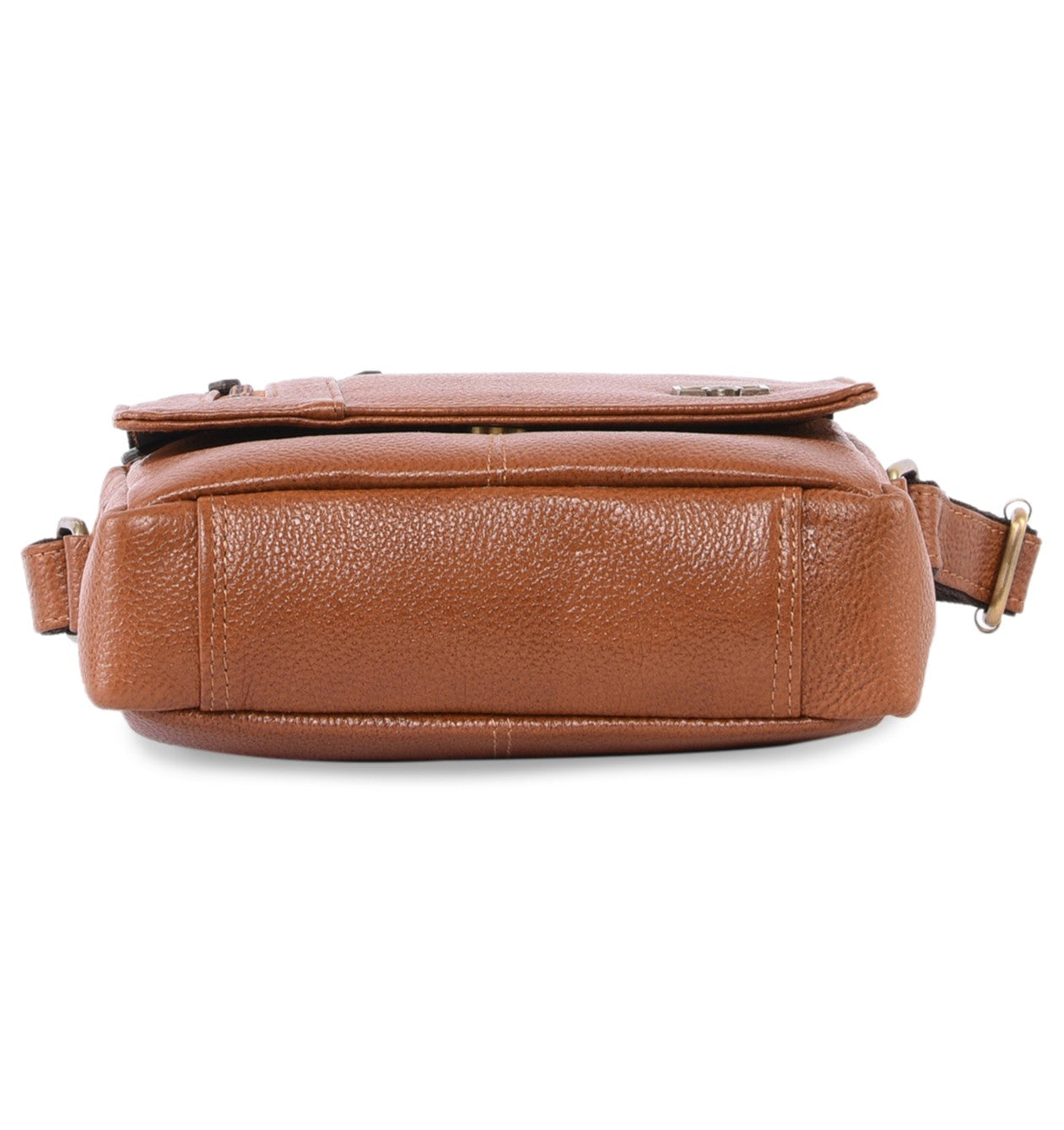 MARFIT Genuine Tan Leather Crossbody Sling Bag for Men & Women