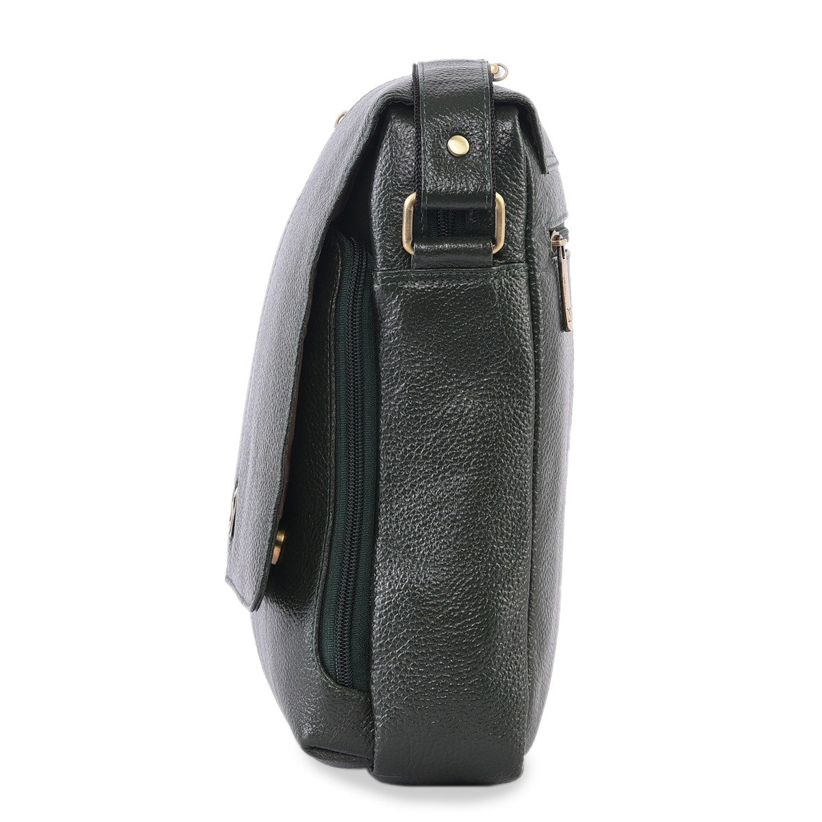 MARFIT Genuine Leather Sling Bag for Men & Women – Green | Premium Leather Crossbody Bag | SB1893001GRN