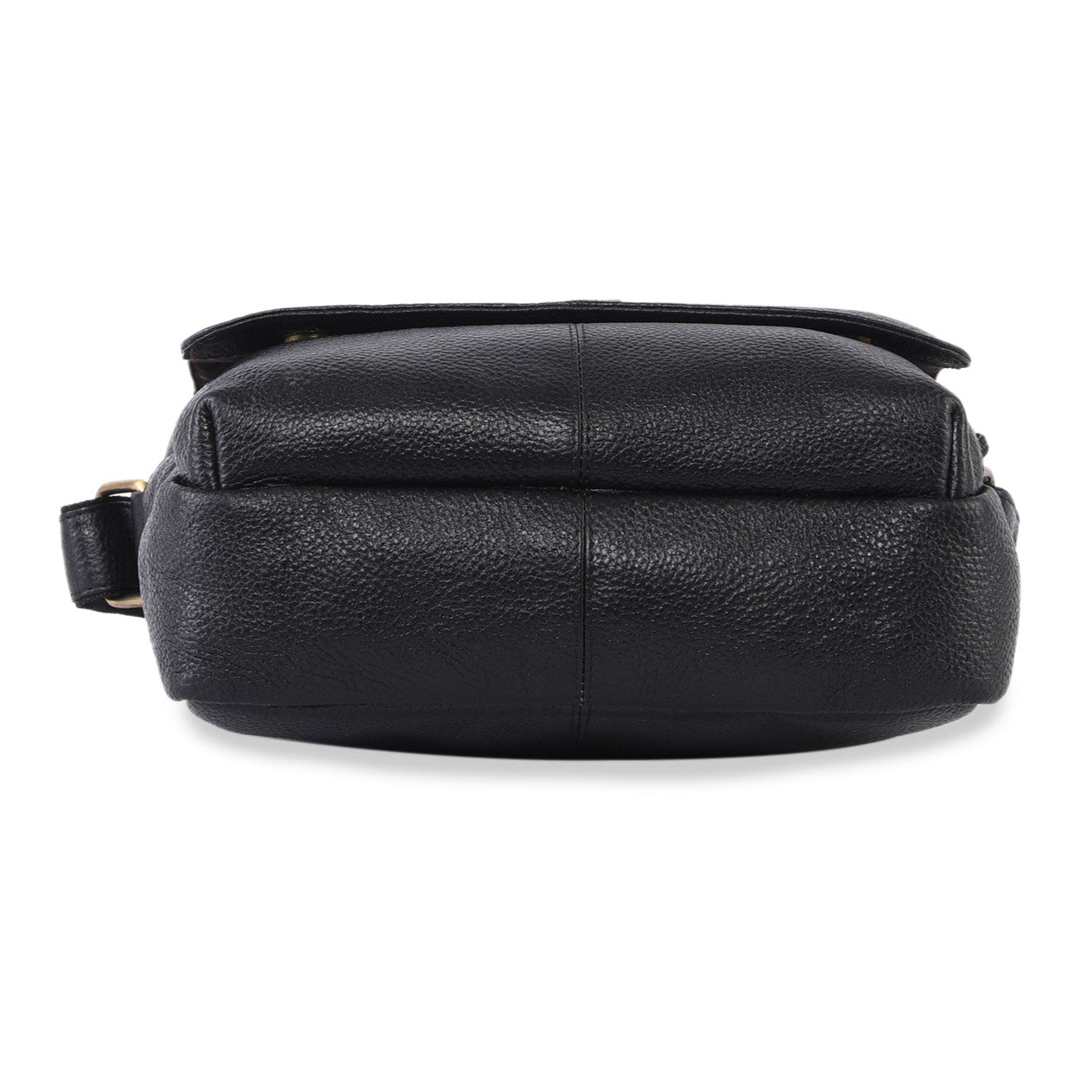 MARFIT Genuine Leather Sling Bag for Men & Women Black | Premium Crossbody Messenger Shoulder Bag | Office & Travel Bag