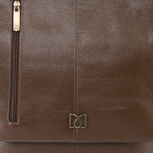 MARFIT Genuine Leather Sling Bag for Men & Women – Desert Brown | Crossbody Messenger Bag | SB1893001TAN