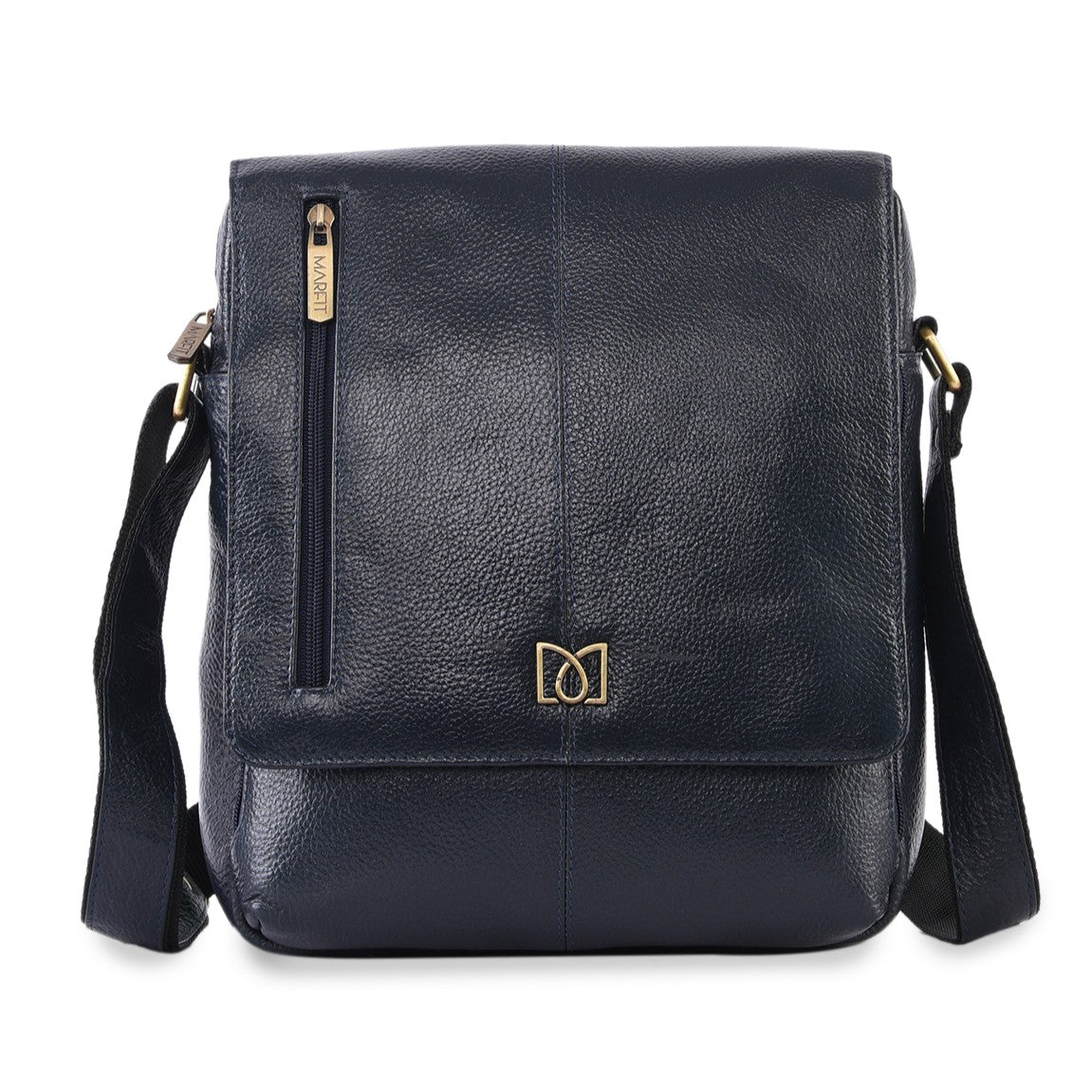 MARFIT Genuine Leather Sling Bag for Men & Women – Blue | Premium Leather Crossbody Bag | SB1893001BLUE