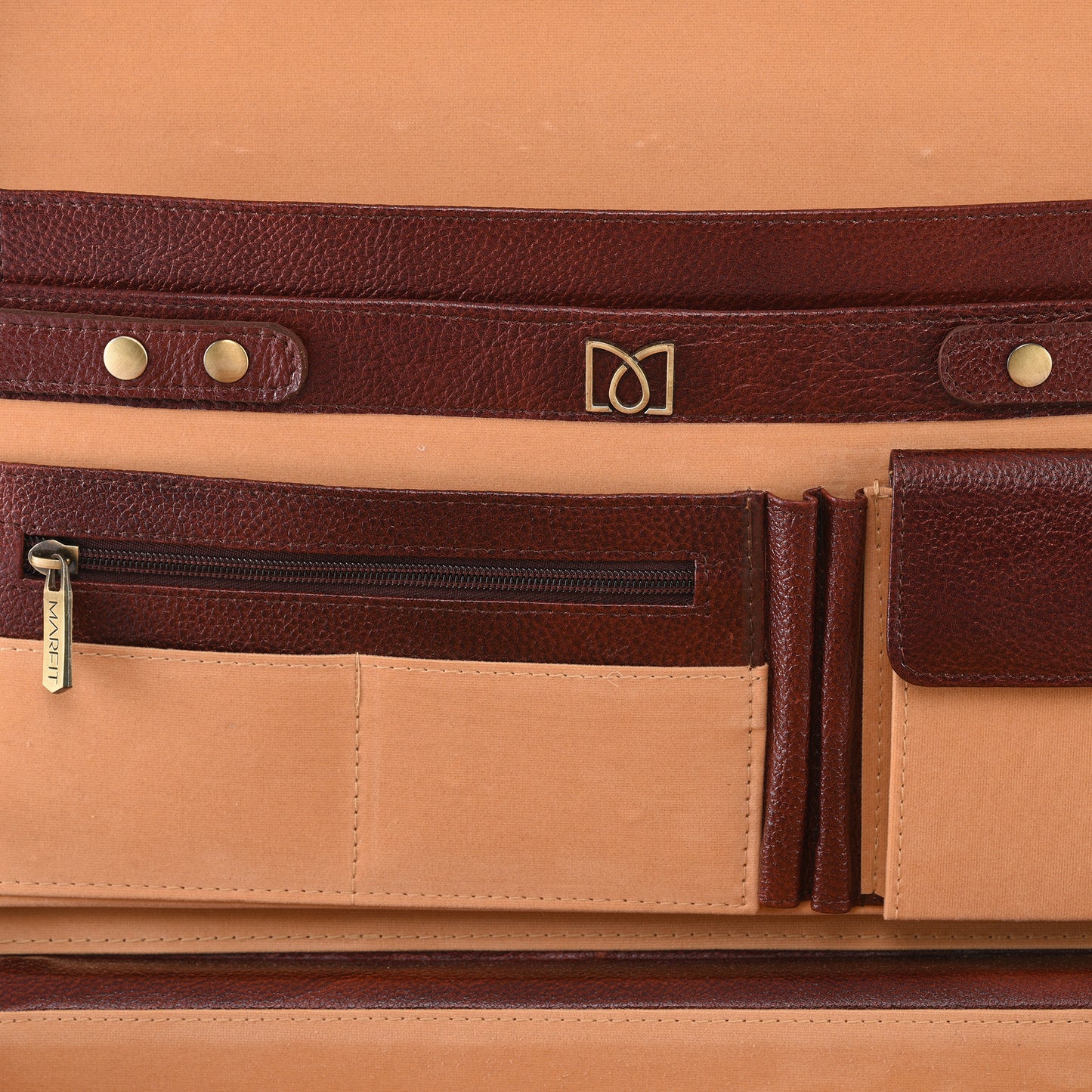 MARFIT Premium Genuine Leather Laptop Briefcase for Men – Luxury Business Office & Travel Bag BC1149002BRN