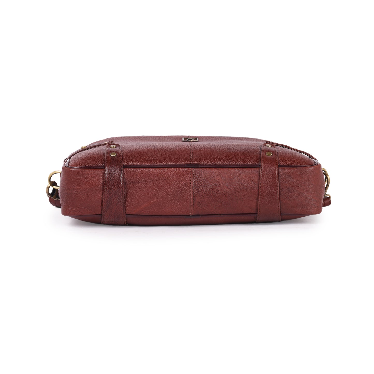 MARFIT Brown Genuine Leather Laptop Briefcase – Professional Office Messenger Bag
