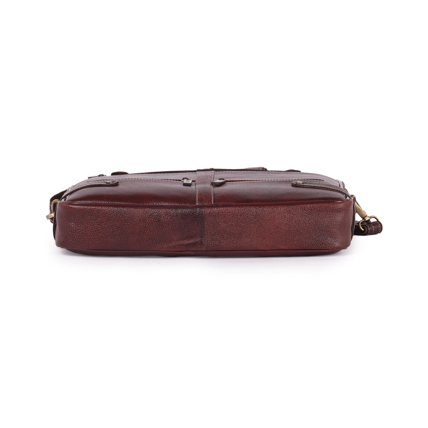 MARFIT Brown Genuine Leather Messenger Bag – Multi Pocket Laptop & Office Bag