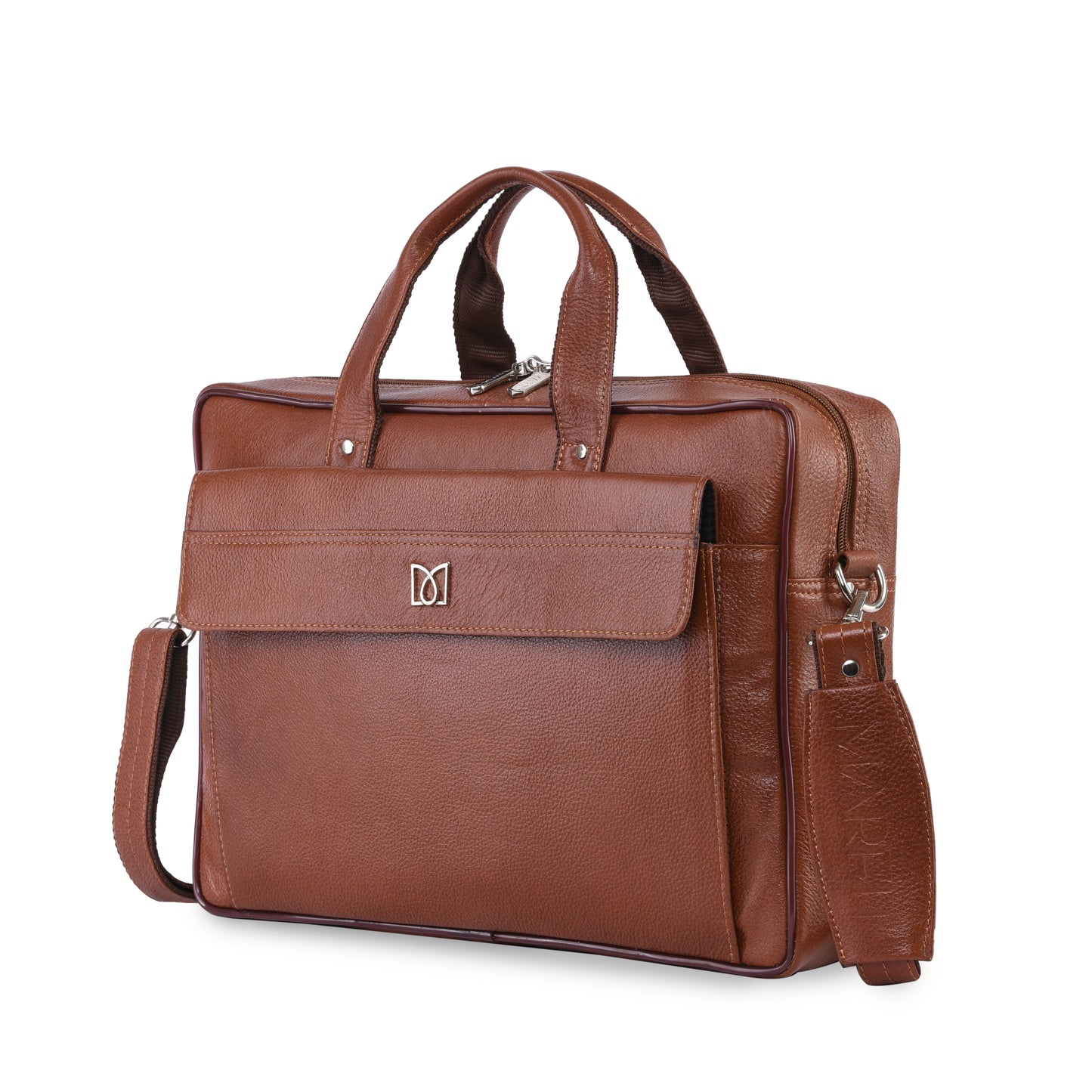 MARFIT Premium Genuine Leather Laptop Messenger Bag for Men MB2155014