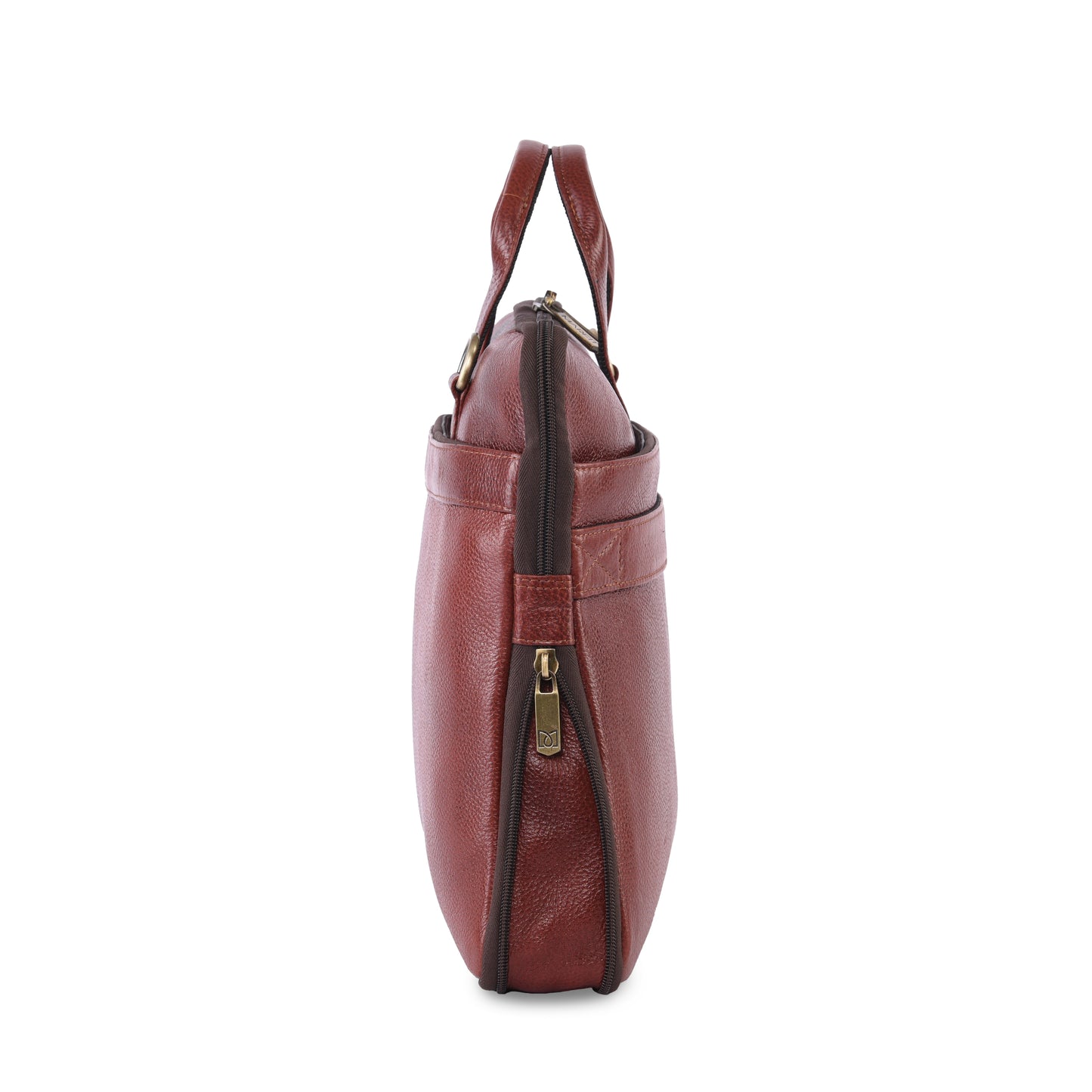 MARFIT Expandable Genuine Leather Laptop Messenger Bag – Brown | Premium Office Briefcase with Shoulder Strap