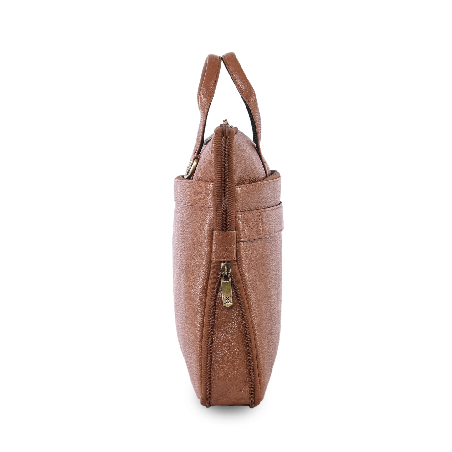 MARFIT Expandable Genuine Leather Laptop Messenger Bag – Tan | Premium Office Briefcase with Shoulder Strap