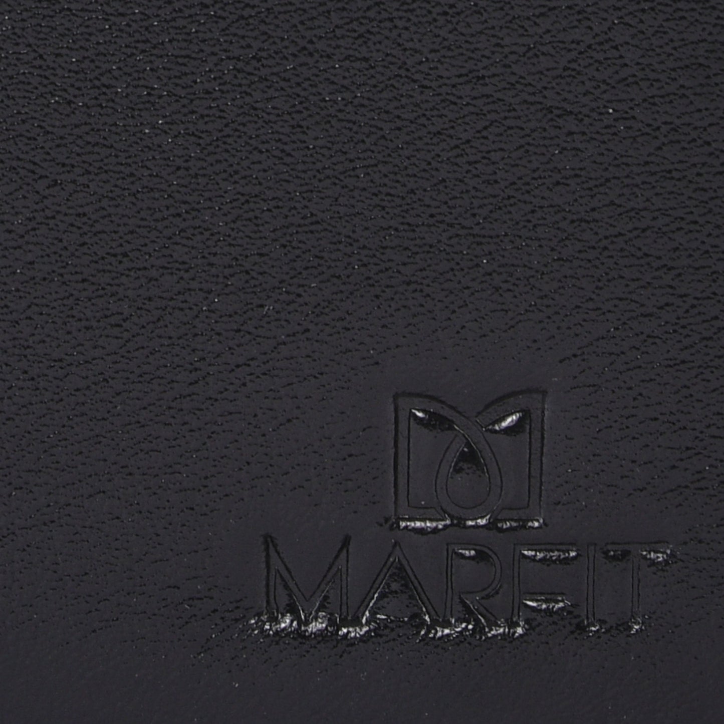 MARFIT Premium Black Leather Mini Wallet for Men | Slim Card Holder with Folded Note Compartment