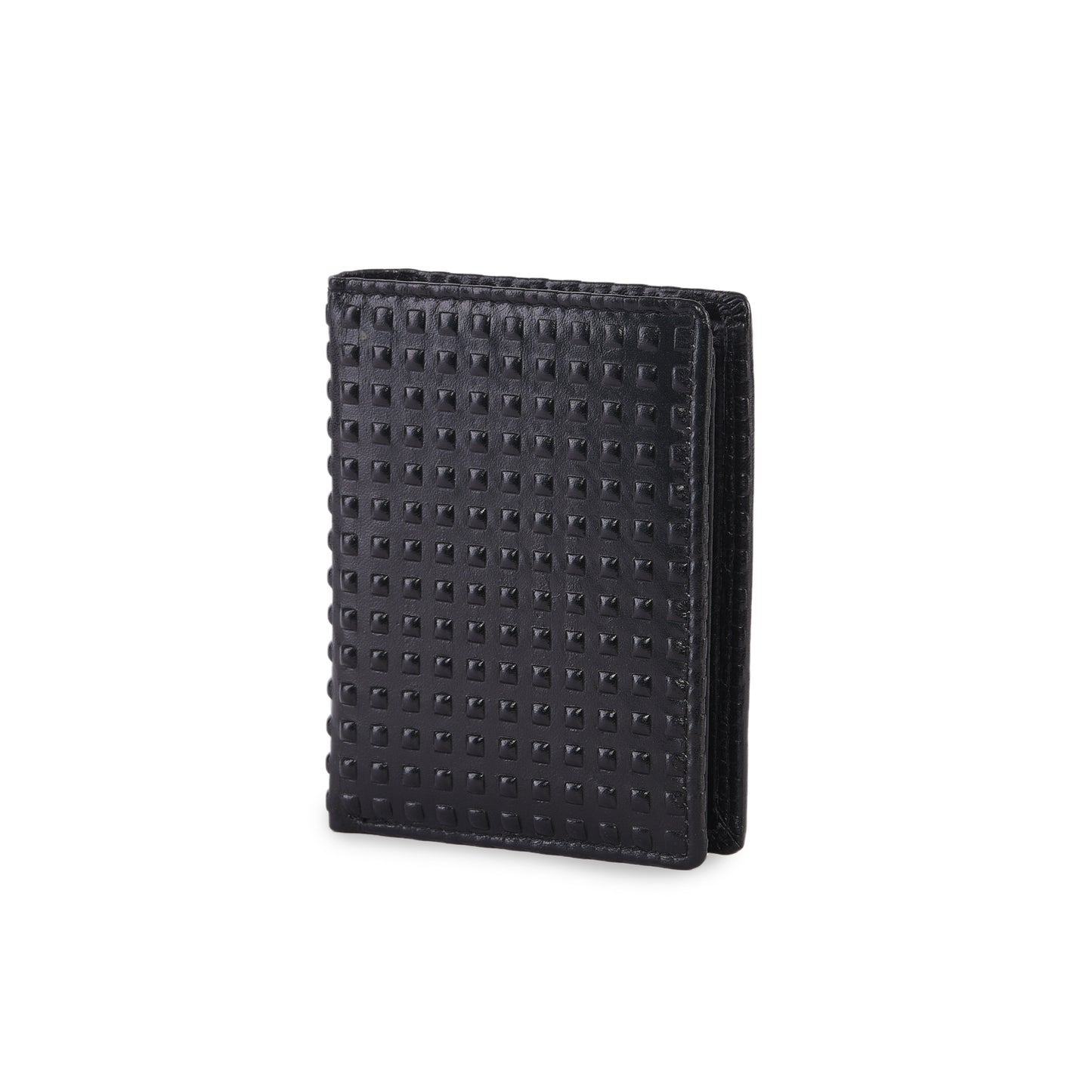 Premium Embossed Leather Mini Wallet for Men – Slim Card Holder with ID Window
