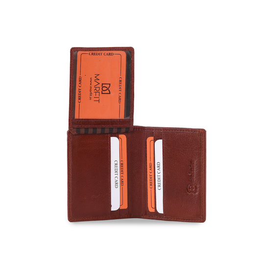 MARFIT Genuine Leather Mini Wallet for Men | Premium Card Holder | Compact Bifold Small Wallet