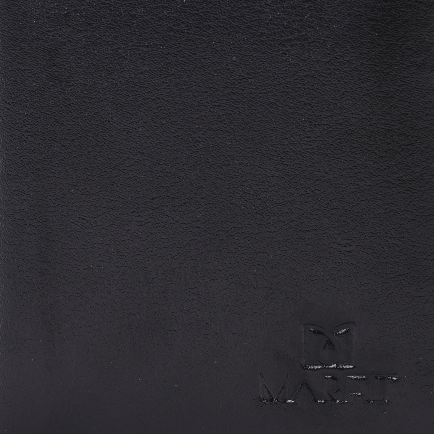MARFIT Genuine Leather Small Wallet for Men – Compact Bifold Card Holder with ID Window (Black)
