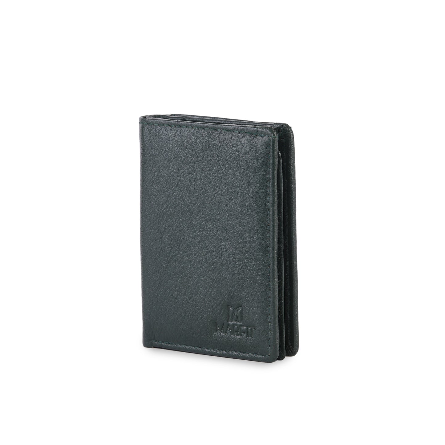 MARFIT Genuine Leather Small Card Holder Wallet for Men – Compact Bi-Fold Mini Wallet with Multiple Card Slots