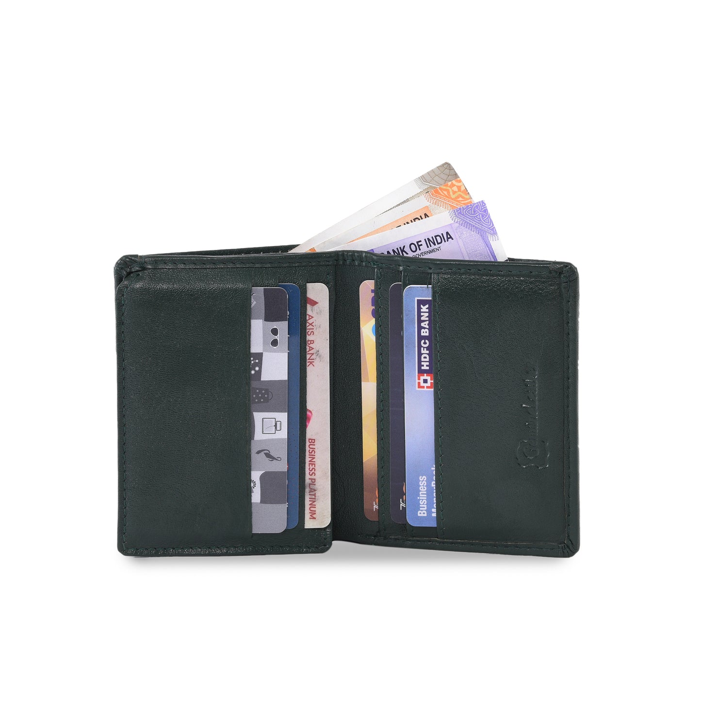MARFIT Genuine Leather Small Card Holder Wallet for Men – Compact Bi-Fold Mini Wallet with Multiple Card Slots