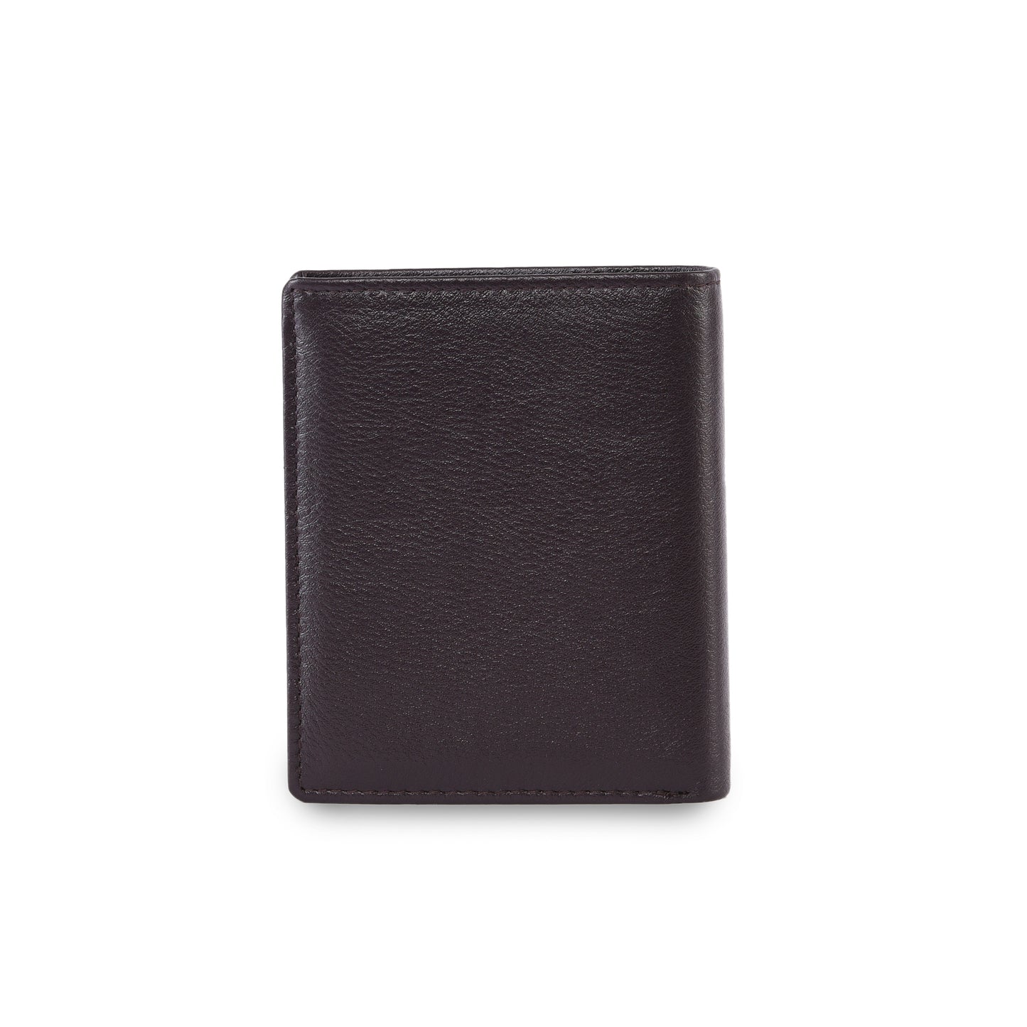 MARFIT Brown Genuine Leather Note Case Wallet for Men – Classic Plain Design with Coin Pocket & Zip Compartment