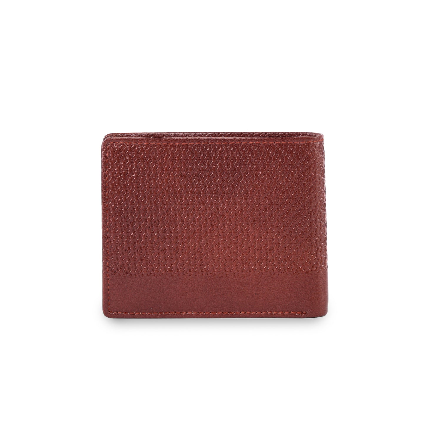 MARFIT Tan Genuine Leather Bifold Wallet for Men – Micro Raised Diamond Emboss Design, Coin Pocket, ID Window & Card Slots