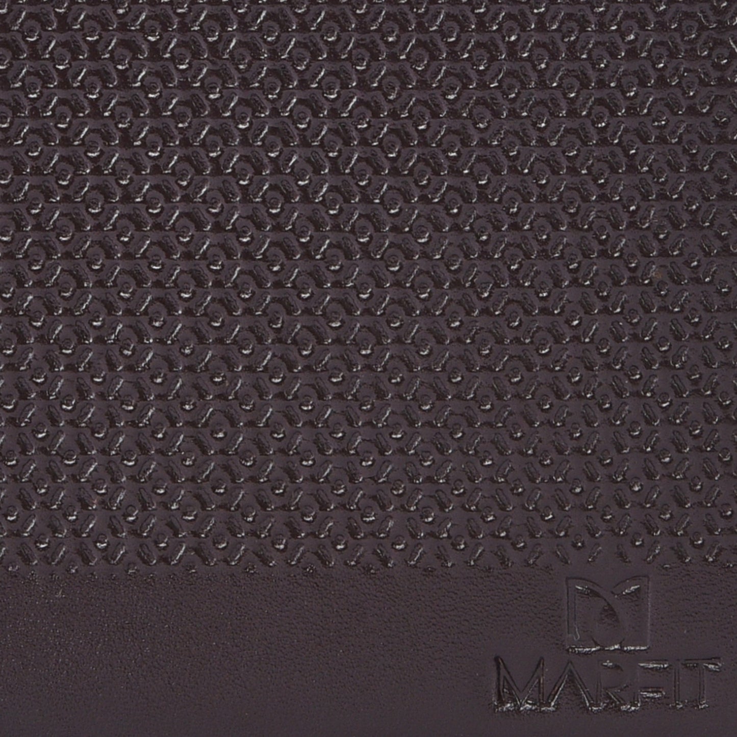 MARFIT Dark Brown Leather Note Case Wallet – Micro Emboss Design