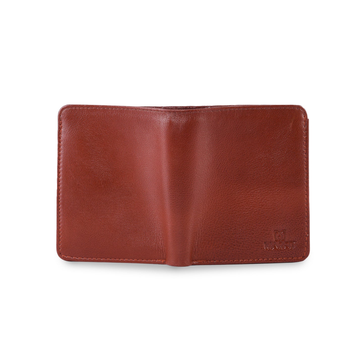 MARFIT Tan Genuine Leather Notecase Wallet for Men – Slim Leather Wallet with Multiple Card Slots