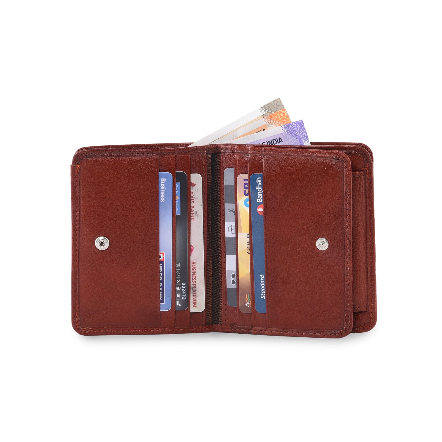 MARFIT Tan Genuine Leather Notecase Wallet for Men – Slim Leather Wallet with Multiple Card Slots