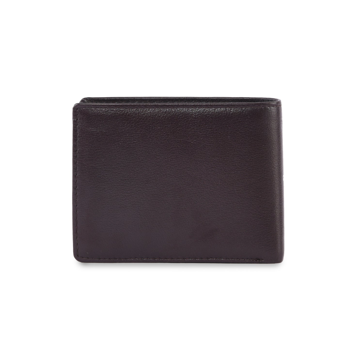 Brown Genuine Leather Wallet with Button Card Holder – Classic Bifold Wallet