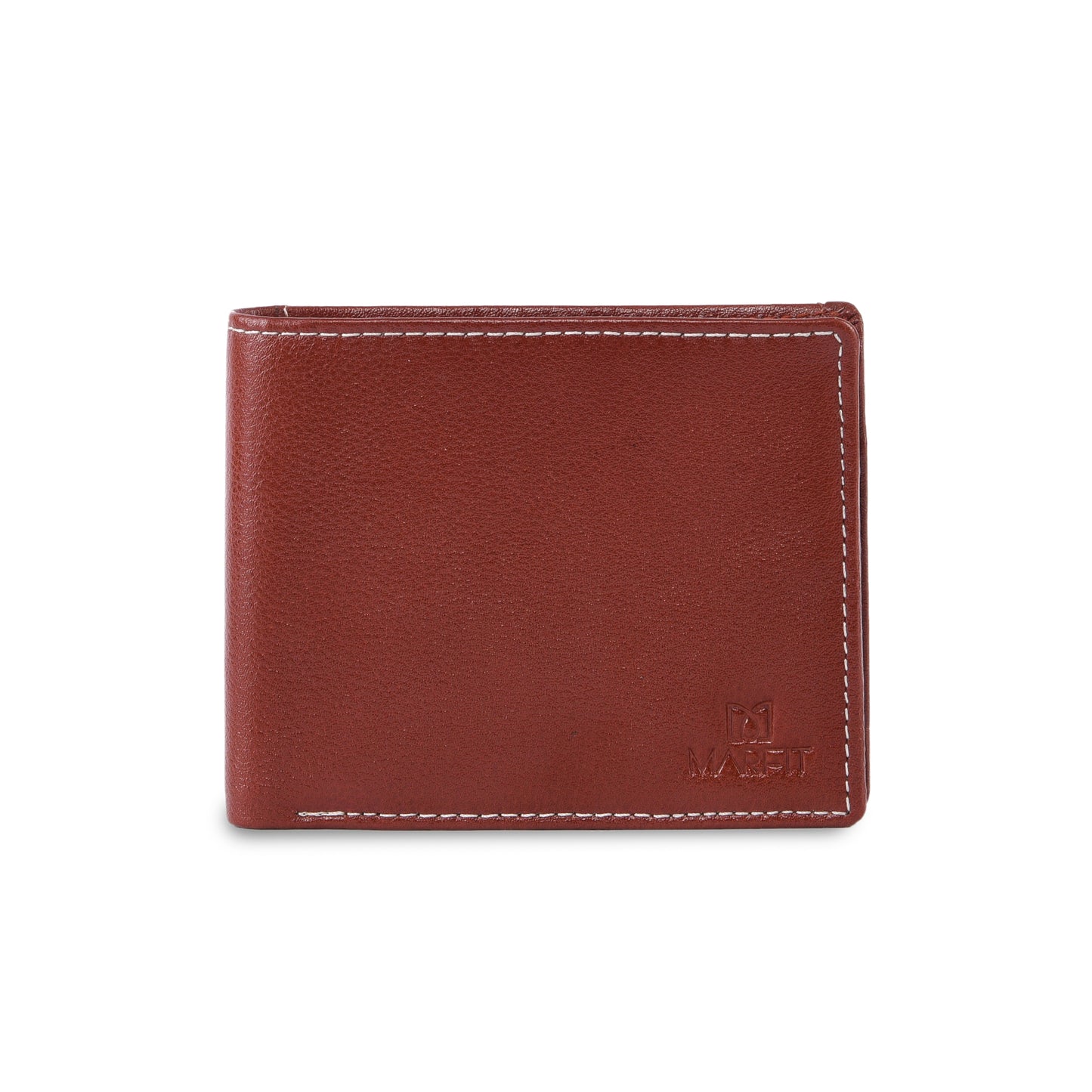 Genuine Leather Tan Wallet with Removable Card Holder – Slim Bifold Wallet