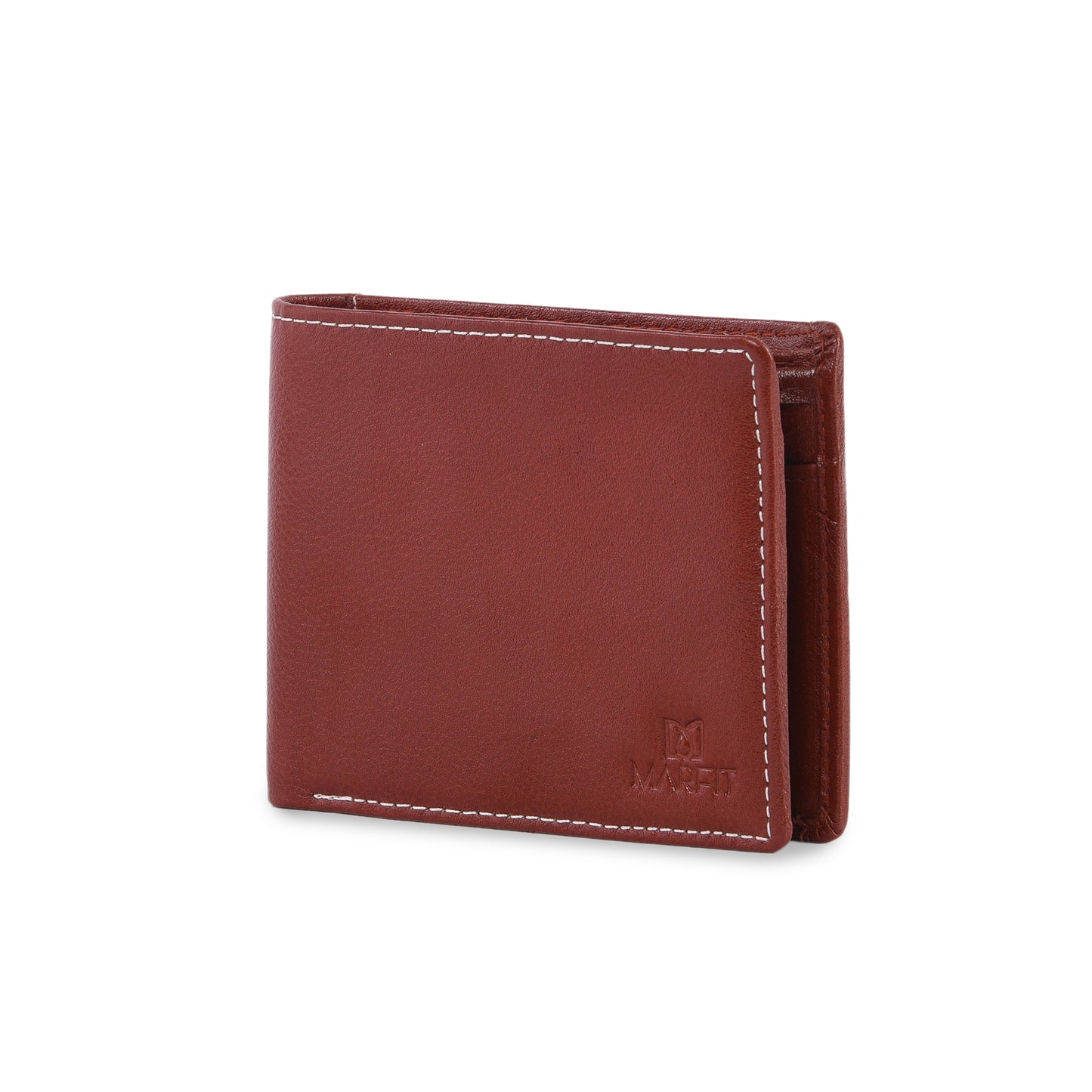 Genuine Leather Tan Wallet with Removable Card Holder – Slim Bifold Wallet