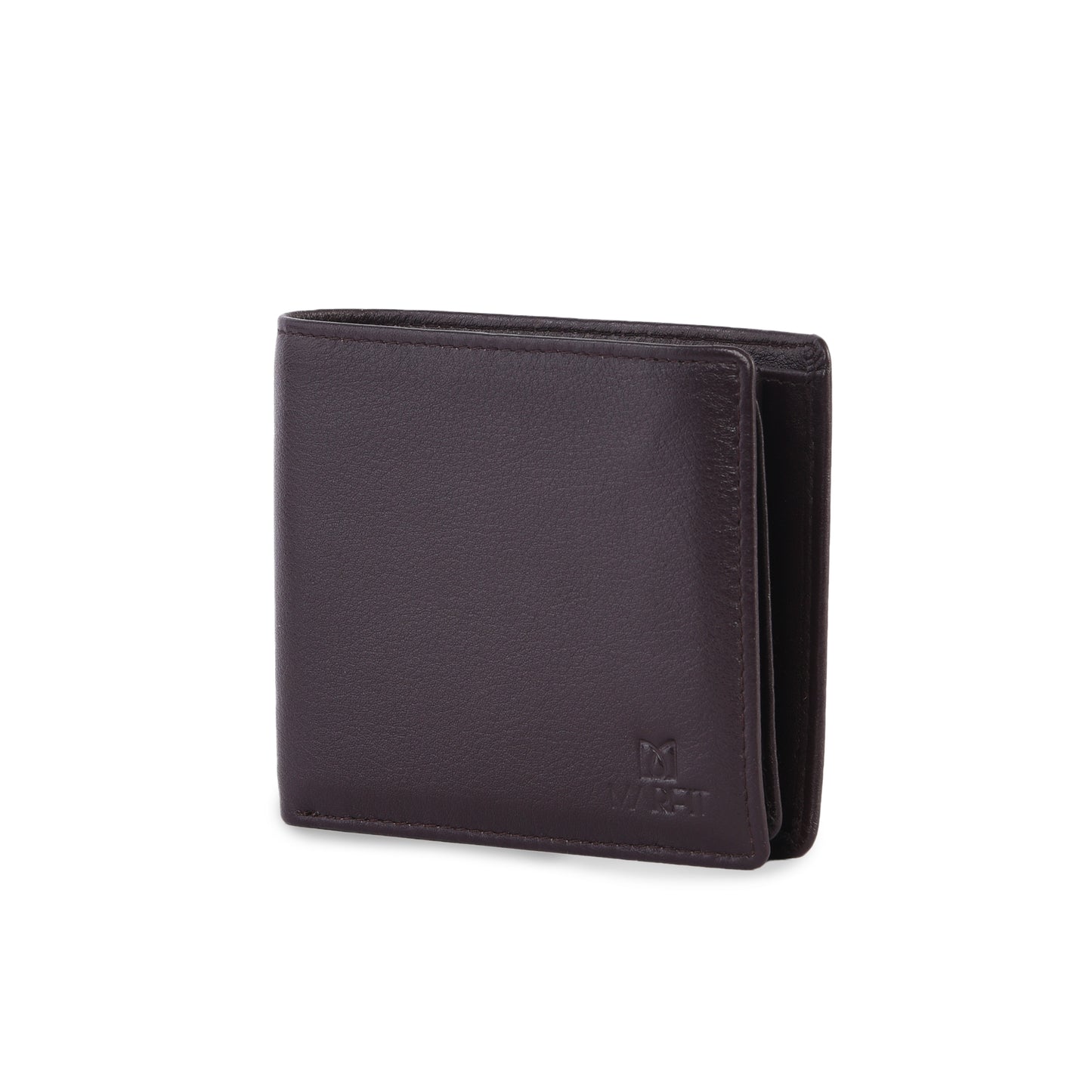 MARFIT Brown Genuine Leather Wallet for Men – Slim Bifold Wallet with Card Slots & Coin Pocket