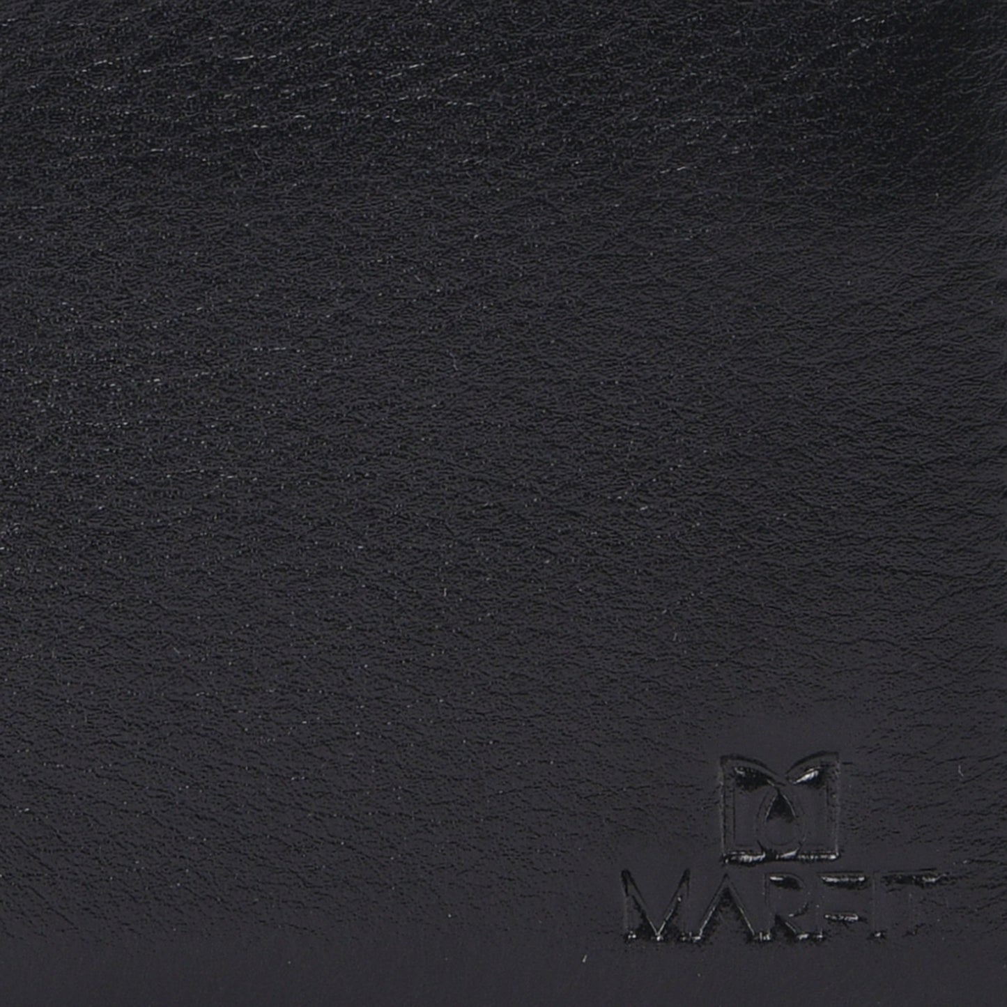 MARFIT Black Genuine Leather Wallet for Men – Slim Bifold Wallet with Card Slots, ID Window & Coin Pocket