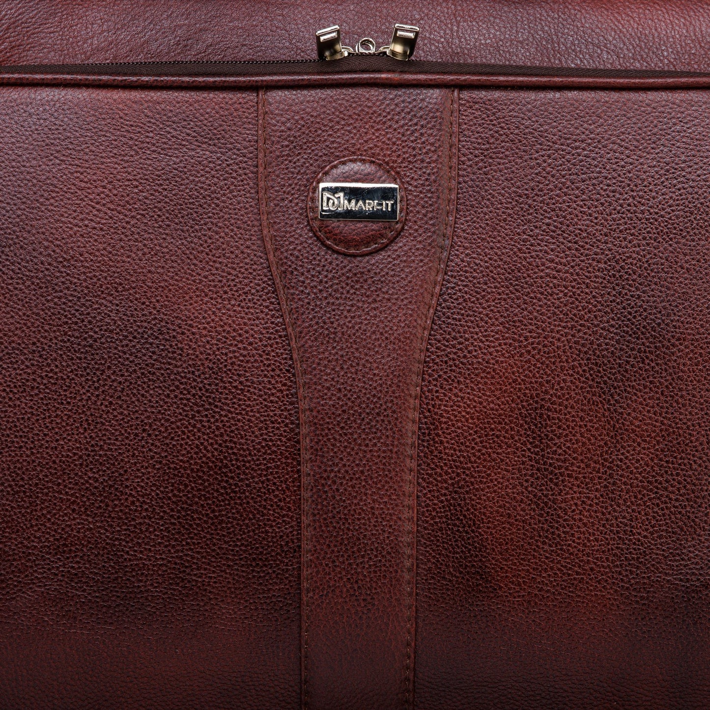 MARFIT Genuine Leather Cabin Trolley Bag – Brown | Premium Business Travel Suitcase with 360° Wheels